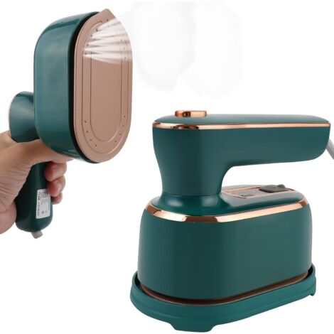 Mini-Dampfbügeleisen mit 100 Watt Leistung, faltbar, mit antihaftbeschichteter Keramiksohle, heizt in 15 Sekunden auf, ideal für Reisen und kleine Räume