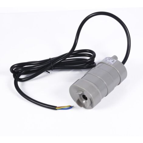 Mini-DC-12-V-Wasserpumpe mit vertikalem Tauchmotor, 5 m, 1000 l/h, mit 1,5 m schwarzer blanker Leitung