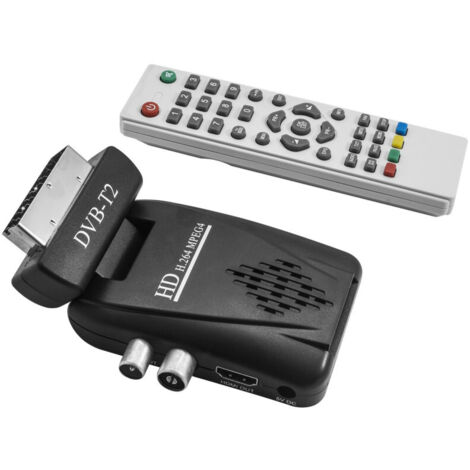 Mini-décodeur Numérique Terrestre Péritel Dvb-t2 Prise Péritel Hdmi Hd 180° Usb
