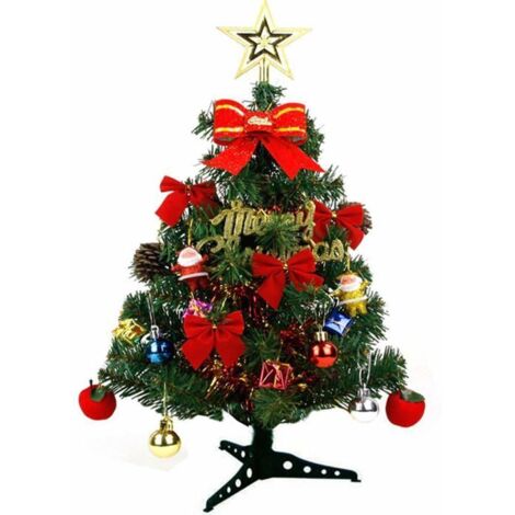 Mini décorations de sapin de Noël artificiel de 30 cm, arbre miniature de fête, ornements de table miniatures pour Noël, cadeau de N