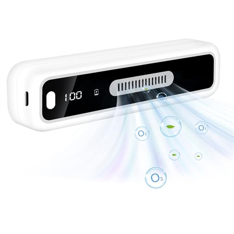 Image of Mini deodorante per frigorifero usb con display a led, deodorante,