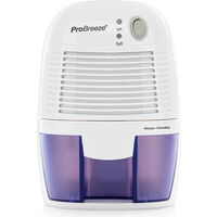 Mini Déshumidificateur d'Air Compact 500 ml pour l'Humidité et les Moisissures à la Maison, pour Chambre, Bureau, Garage Pro Breeze