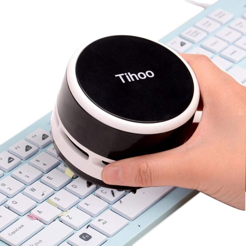 Image of Mini Desktop Vacuum Cleaner, Handheld Vacuum Cleaner Desktop Cleaner, Portable Cordless Miniature Crumb Vacuum, Dust Sweeper Table Sweeper