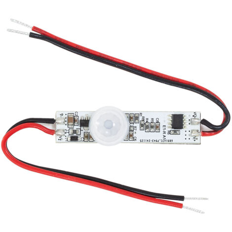 Mini Détecteur de Mouvement PIR 120º pour Ruban LED Blanc
