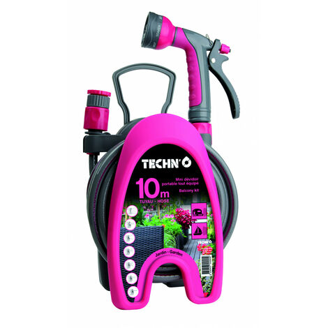 MINI DEVIDOIR PORTABLE 10M TUYAU + ACCESSOIRES Anis/Fuschia