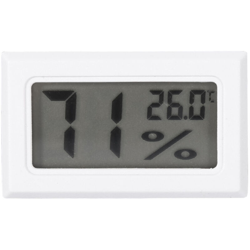 Image of Mini Digital LCD Thermometer Temperatur mit Temperatursensor Sonde Tester (Weiß)