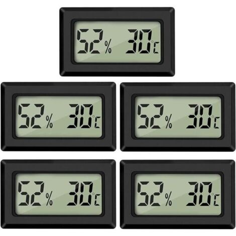 Mini Digital LCD Thermomètre Hygromètre Température Humidité Testeur (5PCS)