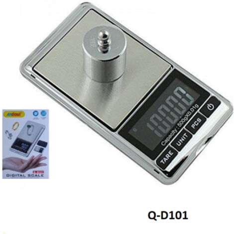 Mini Digital Tascable Bilanty 0.01 G 500 G Display Lcd Retroilluminated Q-d101