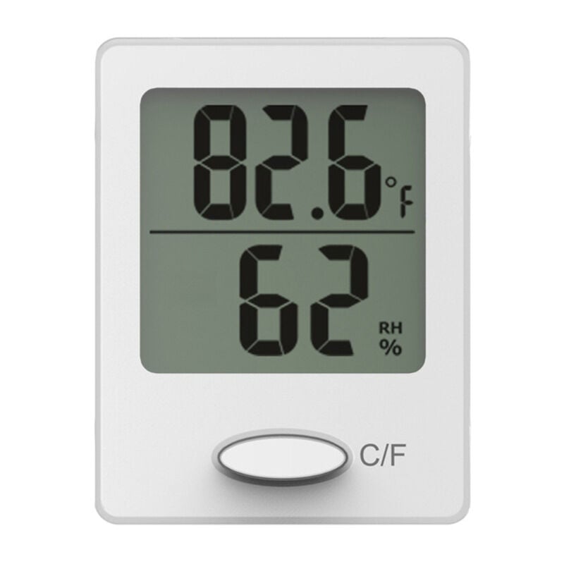 Mini Digital Thermometer and Hygrometer, Suitable for Home, Office, Baby Nursery, White