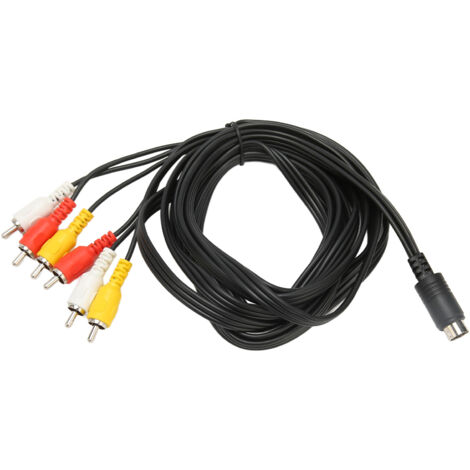 Mini-DIN 6-Pin-auf-RCA-9-Pin-Kabel für Heimkinosysteme und Camcorder – Hohe Qualität