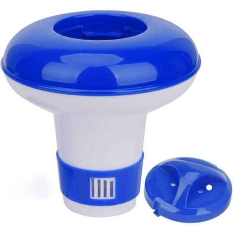 Mini dispenser galleggiante di prodotti chimici per spa, pastiglie galleggianti di cloro/bromo da 2,5 cm, ideale per spa, jacuzzi, fontane e piscine.