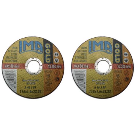 Mini disque plat Ima pour acier inoxydable Meule abrasive flexible 115x1 mm