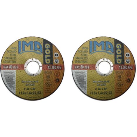 Mini disque plat Ima pour acier inoxydable Meule abrasive flexible 115x1,6 mm