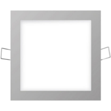 MINI DOWNLIGHT LED EMPOTRABLE CUADRADO 6W 6400K LUZ FRIA. COLOR CROMO 11,7x11,7cm EDM