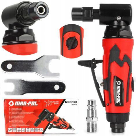 Mini Druckluft‑Winkelschleifer 6 mm - 20 000 U/min 0,6 kg, Kompakt & Leicht