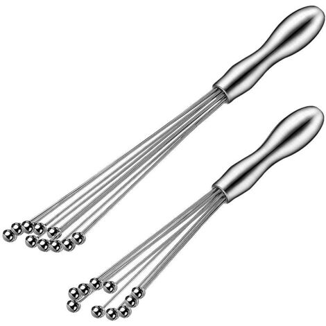 Mini-Edelstahl-Kugelrührbesen, 10 und 12 Zoll – Handrührbesen für die Küche