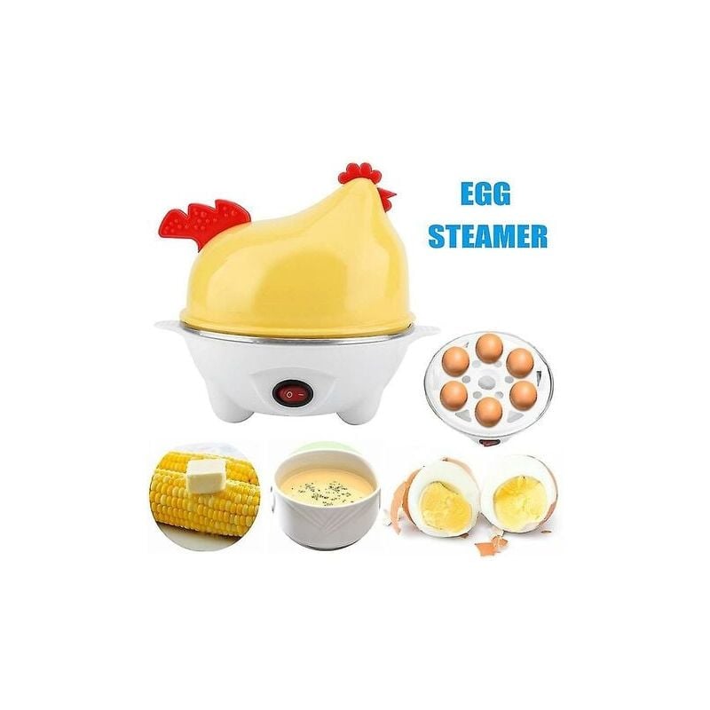 Mini Electric Egg Cooker 6 Eggs Automatic Steamer Boiler Kitchen Tools