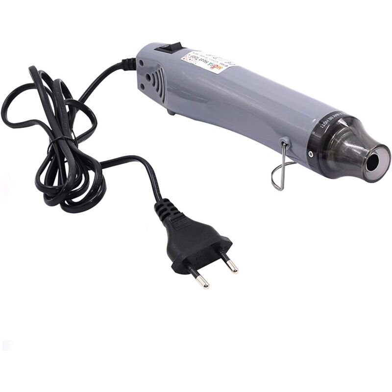 Linghhang - Mini Electric Hot Air Gun 300W Mini Shrink Heat Tool Embossing Heat Tool Mini diy Tool (Silver)