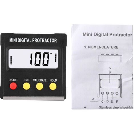 Mini Electronic Digital LCD Protractor Angle Finder Level Box Inclinometer Measuring Tools