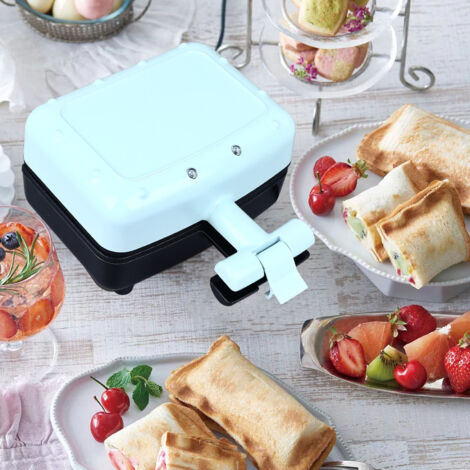 Mini-Elektro-Sandwichgrill (300 W) mit Antihaftbeschichtung, Kontrollleuchte für optimale Wärmeableitung, ideal für Omeletts und French Toast