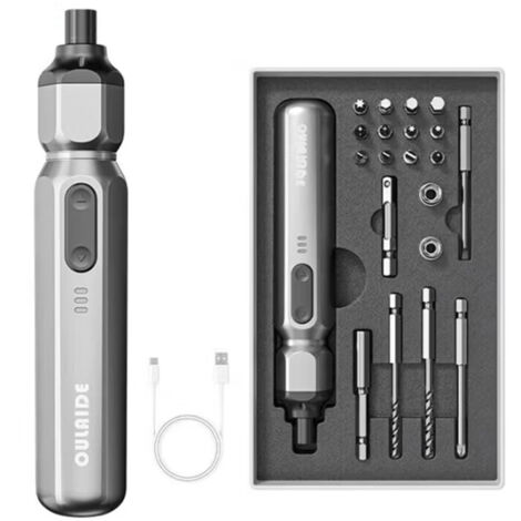 Mini Elektro Schraubendreher Set, 20 in 1 Magnetischer Mini Feinmechaniker Werkzeug Set, Präzisionsschraubendreher Reparatur Set mit 12 Bits für Handys, Uhren, Spielzeug, Kamera, Computers