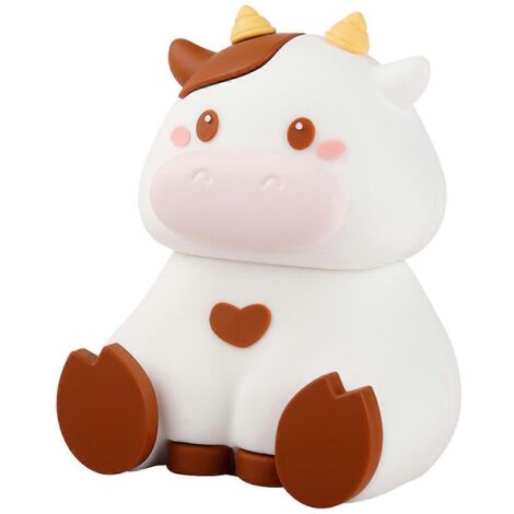Mini enceinte Bluetooth animaux mignons avec support pour téléphone vache