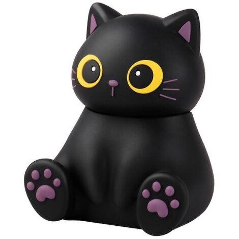 Mini enceinte Bluetooth avec support pour téléphone en forme de chat, motif animaux mignons.