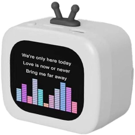 Mini enceinte Bluetooth portable multifonctionnelle, album photo blanc