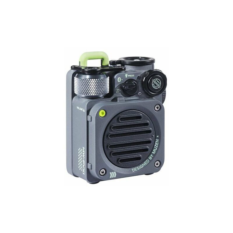 Mini Enceinte Muzen Bluetooth Portable Militaire - Gris Silumen