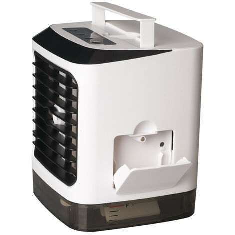 Mini Enfriador de Aire Acondicionador, Ventilador y Humidificador Purificador Refrigeración Portátil, Ventilador de escritorio，3 velocidades
