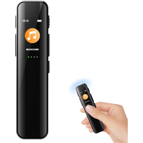 Enregistreur Vocal Numérique 64 Go, Enregistreur Vocal Portable Avec Lecture, Dictaphone Pour Conférences, Réunions, Appareil D'enregistrement Audio Avec Mot De Passe, Vitesse Variable, Lecteur MP3
