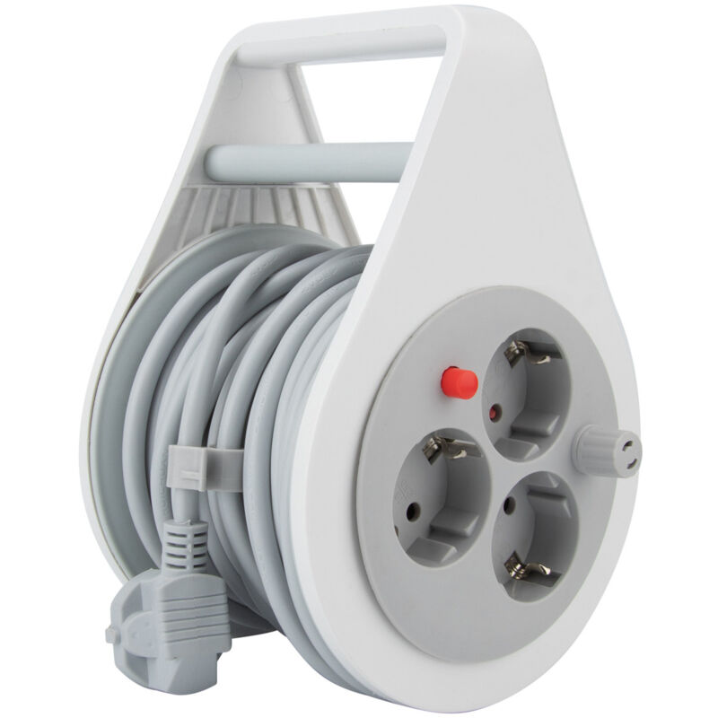 

Mini enrollacable ultra compacto color gris 7 metros - Zenitech
