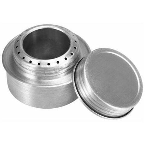Mini estufa de alcohol de aleación de aluminio con tapa