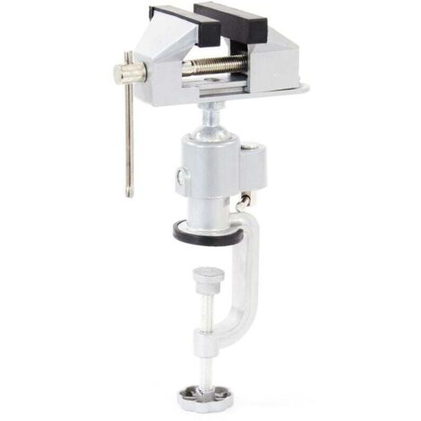 Mini Étau de table pivotant 360° Aluminium Portée 50mm Établi Atelier Serrage Usinage