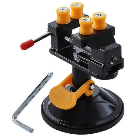 Mini étau de table portable pour petits travaux de loisirs créatifs, bijoux, bricolage, réparation, outil pour établi ou table de travail.