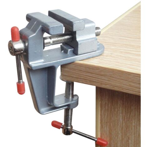 Mini étau d'établi - Petite pince de table - Outil de réparation pour loisirs créatifs - Plage de serrage : 0-3 cm