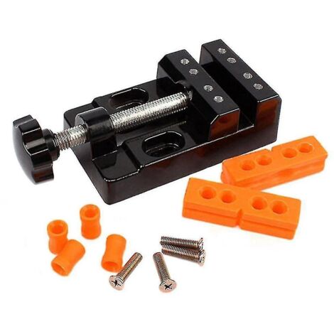 Mini étau, mini-étau plat, mâchoire de table, étau d'établi, étau de perceuse, étau d'ouverture de table, bricolage, main