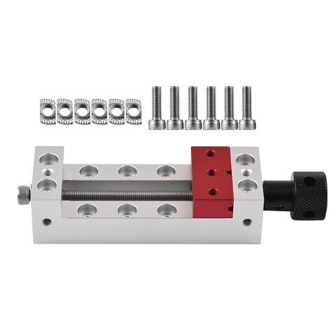 Mini étau pour perceuse à colonne Largeur de mâchoire de 2,56 pouces Étau d'établi à pince plate pour machine à sculpter et à graver Perceuse d'établi Réparation de montres