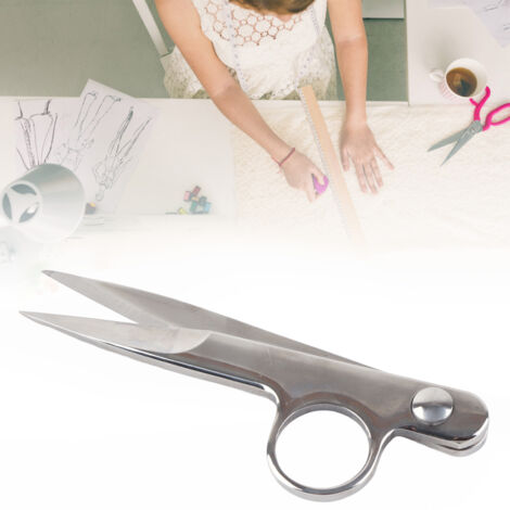 Mini-Fadenabschneider aus Edelstahl mit Schutzhülle – Kompakte Größe (12 cm) zum Nähen von Stoff und Garn