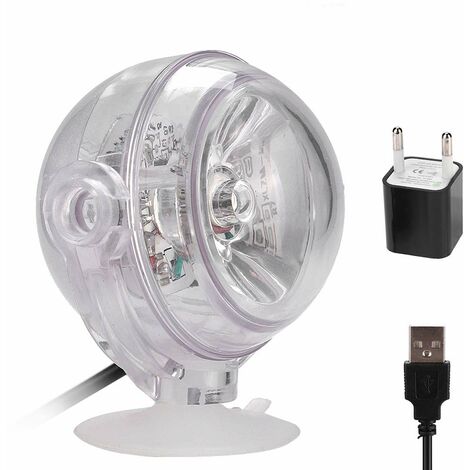 Mini faretti LED per acquario, luce subacquea anfibia 110-240V Luce decorativa subacquea multicolore impermeabile per laghetto dell'acquario (4)
