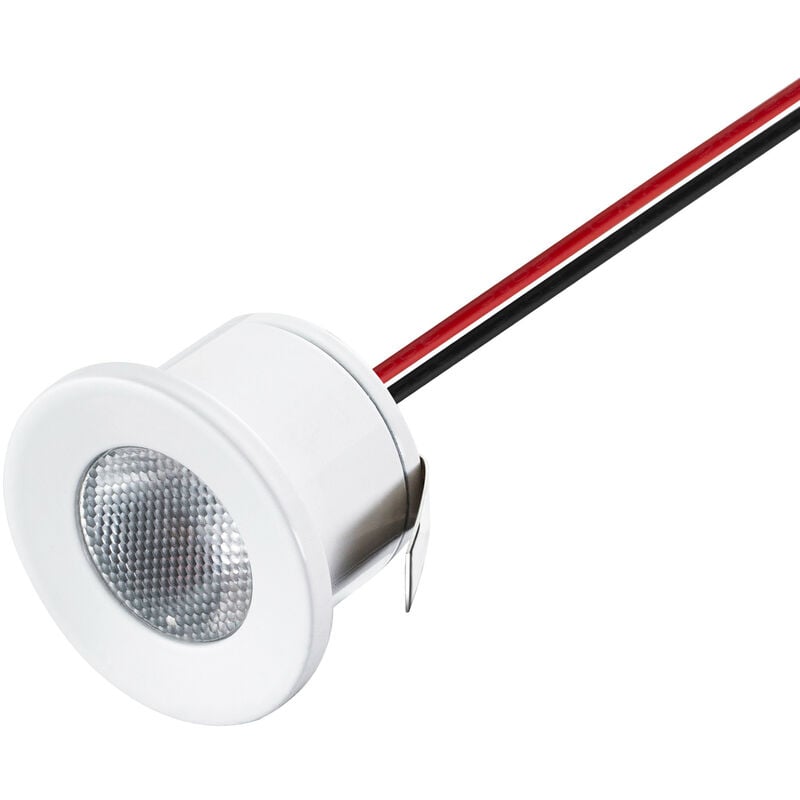 Image of Mini Faretto LED da Incasso 1W Bianco Naturale 6000K DC12V foratura 25mm 120lm