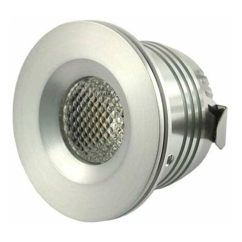 Mini faretto LED da incasso 1W DC12V - Bianco Caldo 3000K