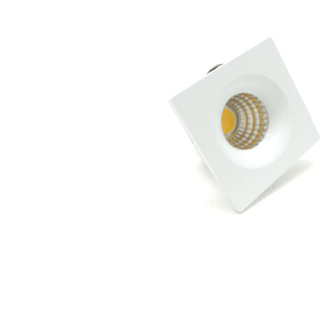 Mini Faretto Led da incasso 3W Quadrato lato 39mm F.I.32-35mmLuce Fredda 6400k