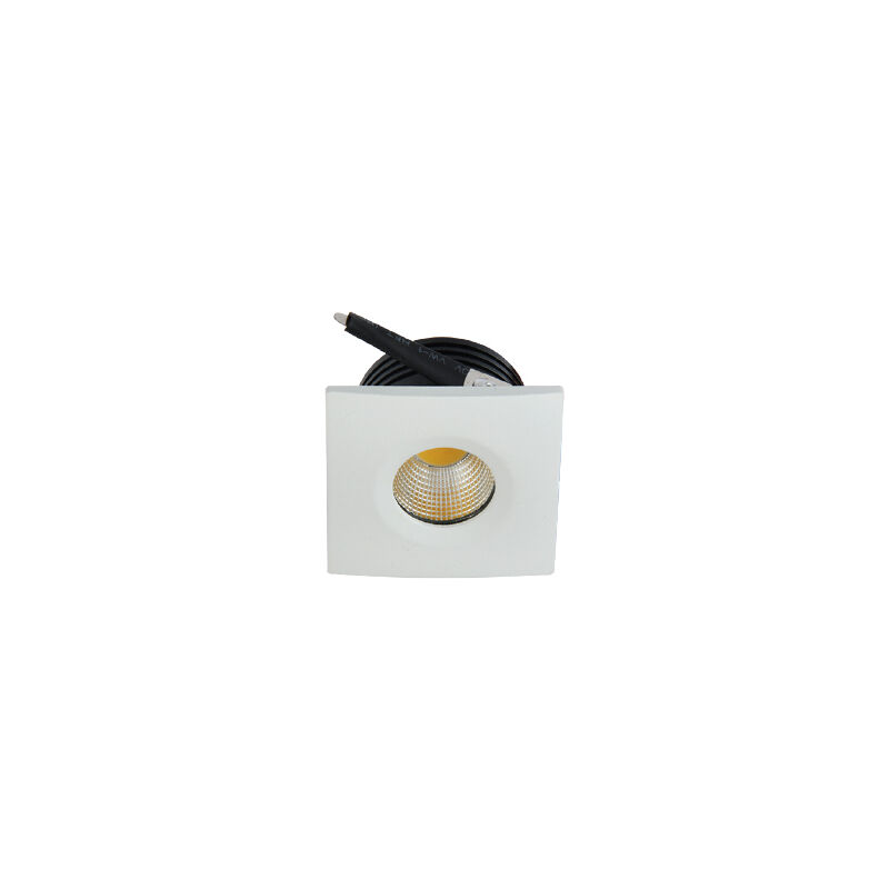 Mini spot LED incassato quadrato EVA-2 3W 3000K