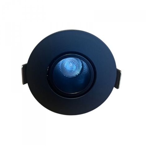 Mini Faretto Led Da Incasso Rotondo, Carcassa Nera 3000K, 5W 360LM 220V, Ø6053mm, Foro 45mm, Angolo 24° IP20