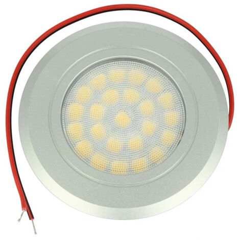 Mini Faretto Led Da Incasso Touch Dimmer Controllo Carcassa Argento Satinato 4000K DC12V DC24V 3W Foro 55mm