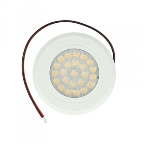 Mini Faretto Led Da Incasso Touch Dimmer Controllo Carcassa Bianca 4000K DC12V DC24V 3W Foro 55mm