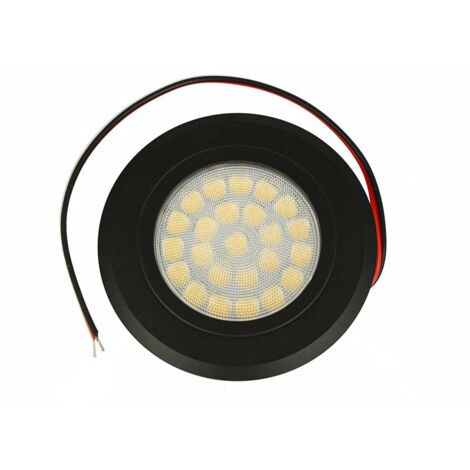 Mini Faretto Led Da Incasso Touch Dimmer Controllo Carcassa Nera 6000K DC12V DC24V 3W Foro 55mm