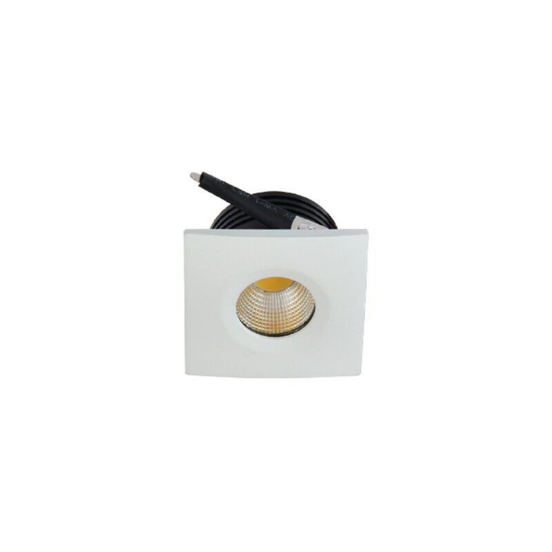 Mini spot led incassato quadrato EVA-2 3W 6500K