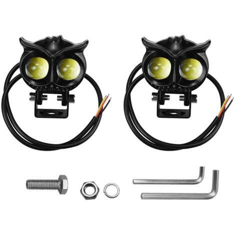Mini faros antiniebla LED de 30W/45W, 5000-6500K, ultrabrillantes, para motocicleta, camión, quad, SUV, coche, yate, juego de 2